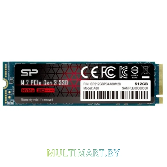 SSD диск Silicon-Power P34A80 512GB (SP512GBP34A80M28)